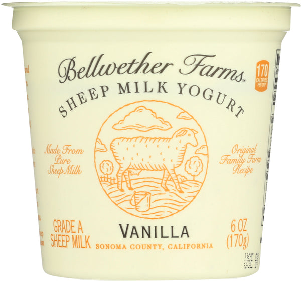 BELLWETHER FARMS: Sheep Milk Yogurt Vanilla, 6 oz