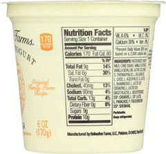 BELLWETHER FARMS: Sheep Milk Yogurt Vanilla, 6 oz