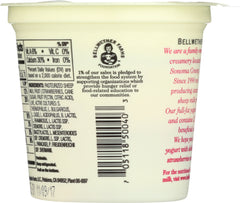 BELLWETHER FARMS: Sheep Milk Yogurt Strawberry, 6 oz