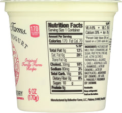 BELLWETHER FARMS: Sheep Milk Yogurt Strawberry, 6 oz