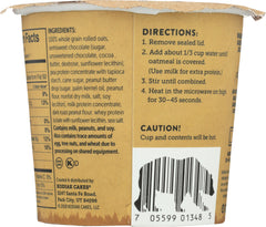 KODIAK: Chocolate Peanut Butter Oatmeal in a Cup, 2.12 oz