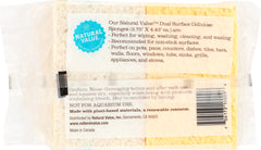 NATURAL VALUE: Natural Dual Surface Cellulose Sponges 4 Pack, 1 ea