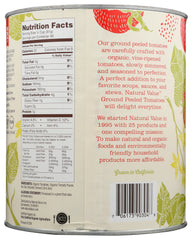 NATURAL VALUE: Ground Peeled Tomatoes, 102 oz