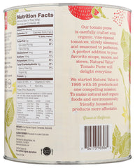NATURAL VALUE: Tomato Puree Organic, 111 oz