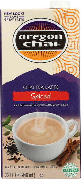 OREGON CHAI: Tea Latte Concentrate Spiced Just Add Milk, 32 oz