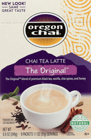 OREGON CHAI: The Original Chai Tea Latte Powdered Mix, 8 pc