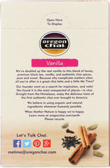 OREGON CHAI: Tea Chai Vanilla, 8 pc