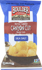 BOULDER CANYON: Potato Chips Kettle Cooked Totally Natural, 6.5 oz