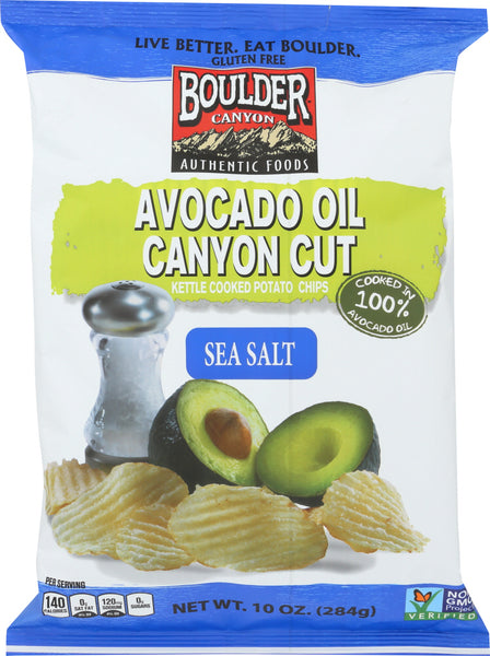 BOULDER CANYON: Avocado Oil Sea Salt Chip Kettle, 10 oz