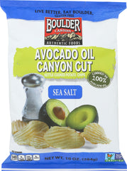 BOULDER CANYON: Avocado Oil Sea Salt Chip Kettle, 10 oz