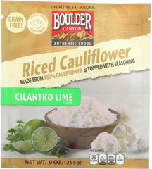 BOULDER CANYON: Riced Cilantro Lime Cauliflower, 9 oz