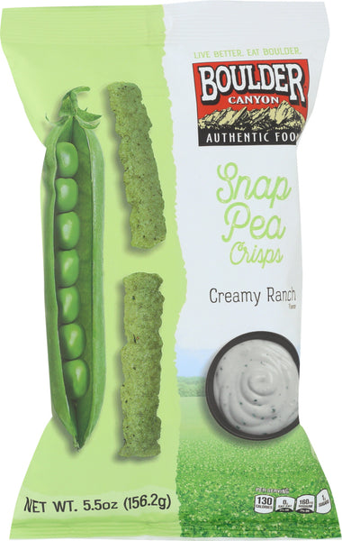 BOULDER CANYON: Crisps Pea Creamy Ranch, 5.5 oz