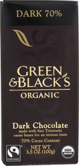 GREEN & BLACK'S: Organic Dark Chocolate 70%, 3.5 oz
