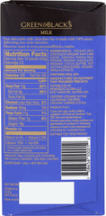 GREEN & BLACK'S: Organic Milk Chocolate, 3.5 oz