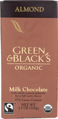 GREEN & BLACK'S: Organic Milk Chocolate Almond, 3.5 oz