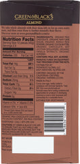 GREEN & BLACK'S: Organic Milk Chocolate Almond, 3.5 oz