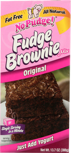 NO PUDGE: Brownie Mix Original Fat Free, 13.7 oz