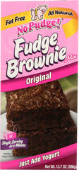 NO PUDGE: Brownie Mix Original Fat Free, 13.7 oz