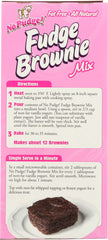 NO PUDGE: Brownie Mix Original Fat Free, 13.7 oz