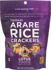 LOTUS FOODS: Tamari Arare Rice Crackers, 5 oz