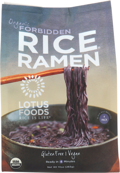 LOTUS FOODS: Forbidden Rice Ramen Pack of 4 , 10 oz