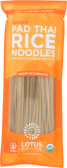 LOTUS FOODS: Pad Thai Rice Noodles Organic Brown Rice, 8 oz