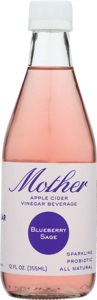 MOTHER BEVERAGE: Beverage Cider Vinegar Blueberry Sage, 12 fo