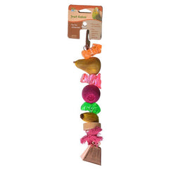 Penn Plax Bird Life Fruit-Kabob Wood Treat Toy for Parrots