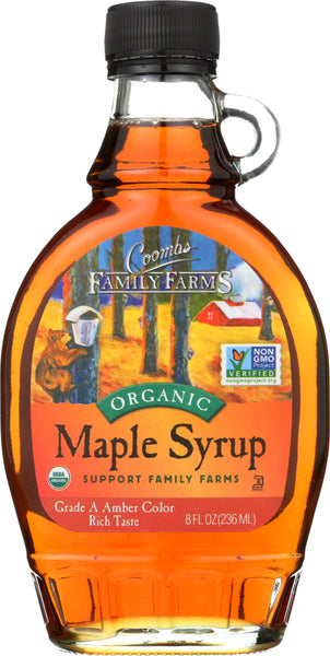 COOMBS FAMILY FARMS: Grade A Organic Maple Syrup Amber, 8 oz