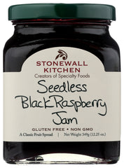 STONEWALL KITCHEN: Seedless Black Raspberry Jam, 12.25 oz