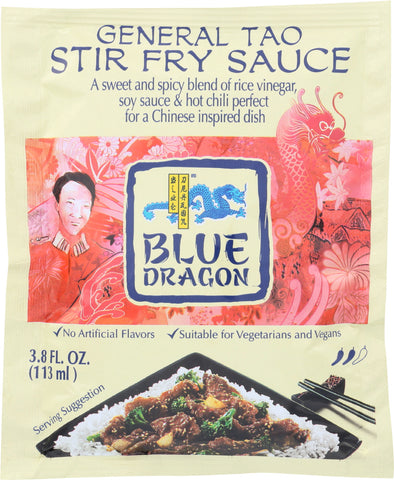 BLUE DRAGON: General Tao Stir Fry Sauce, 3.8 oz