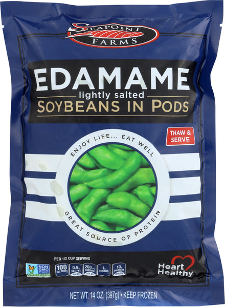 SEAPOINT FARMS: Lightly Salted Edamame Soybeans in Pods, 14 oz