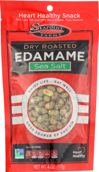 SEAPOINT FARMS: Edamame Dry Roasted Sea Salt, 4 oz