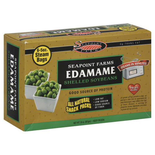 SEA POINT FARMS: Frozen Shelled Edamame in Steam Bag, 30 oz