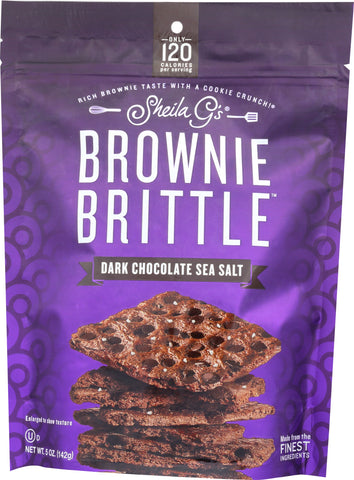 SHEILA GS: Brownie Brittle Dark Chocolate Sea Salt, 5 oz