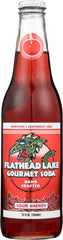 FLATHEAD LAKE GOURMET SODA: Soda Sour Cherry, 12 fo