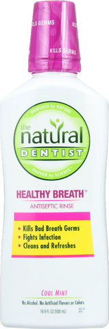 NATURAL DENTIST: Natural Antiseptic Cool Mint Rinse, 16.9oz