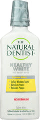 NATURAL DENTIST: Mouthrinse Pre Brush White, 16.9 oz