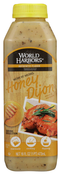 WORLD HARBORS: Marinade Mont St Michel Honey Dijon, 16 oz