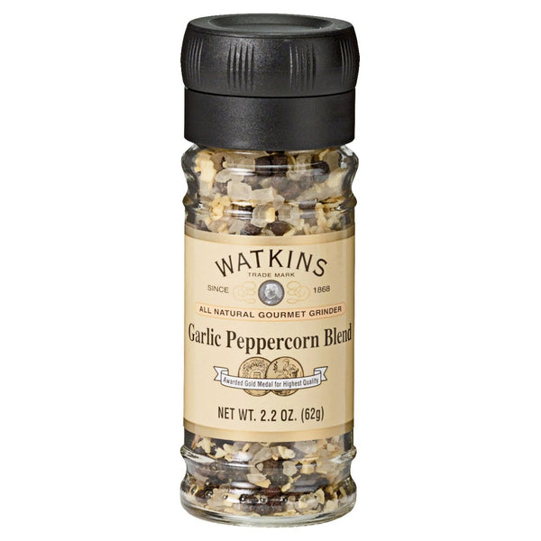 WATKINS: Garlic Peppercorn Blend Grinder, 2.2 oz