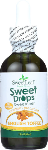 SWEETLEAF: Liquid Stevia Sweet Drops Sweetener English Toffee, 2 oz