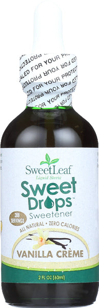 SWEETLEAF: Liquid Stevia Sweet Drops Sweetener Vanilla Creme, 2 oz