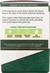 WISDOM OF THE ANCIENTS: Organic Yerba Mate Tea Bags, 1.1 oz