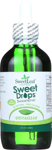 SWEETLEAF STEVIA: Liquid Stevia Sweet Drops Stevia Clear, 4 oz