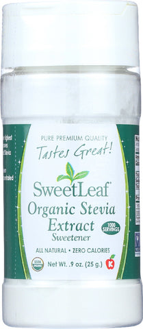 SWEETLEAF STEVIA: Organic Stevia Extract Sweetener, 0.9 oz