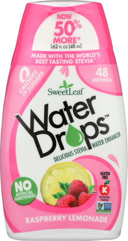 SWEETLEAF STEVIA: Water Drop Raspberry Lemon, 1.62 fo