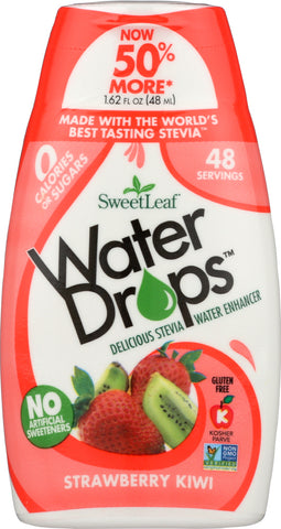 SWEETLEAF STEVIA: Water Drop Strawberry Kiwi, 1.62 fo