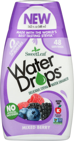 SWEETLEAF STEVIA: Water Drop Mixed Berry, 1.62 fo