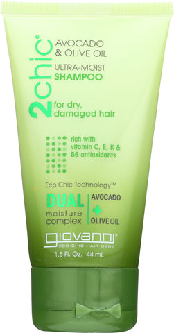 GIOVANNI COSMETICS: 2Chic Avocado and Olive Oil Shampoo, 1.5oz