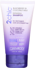 GIOVANNI COSMETICS: 2Chic Repairing Shampoo Blackberry & Coconut Milk, 1.5 oz